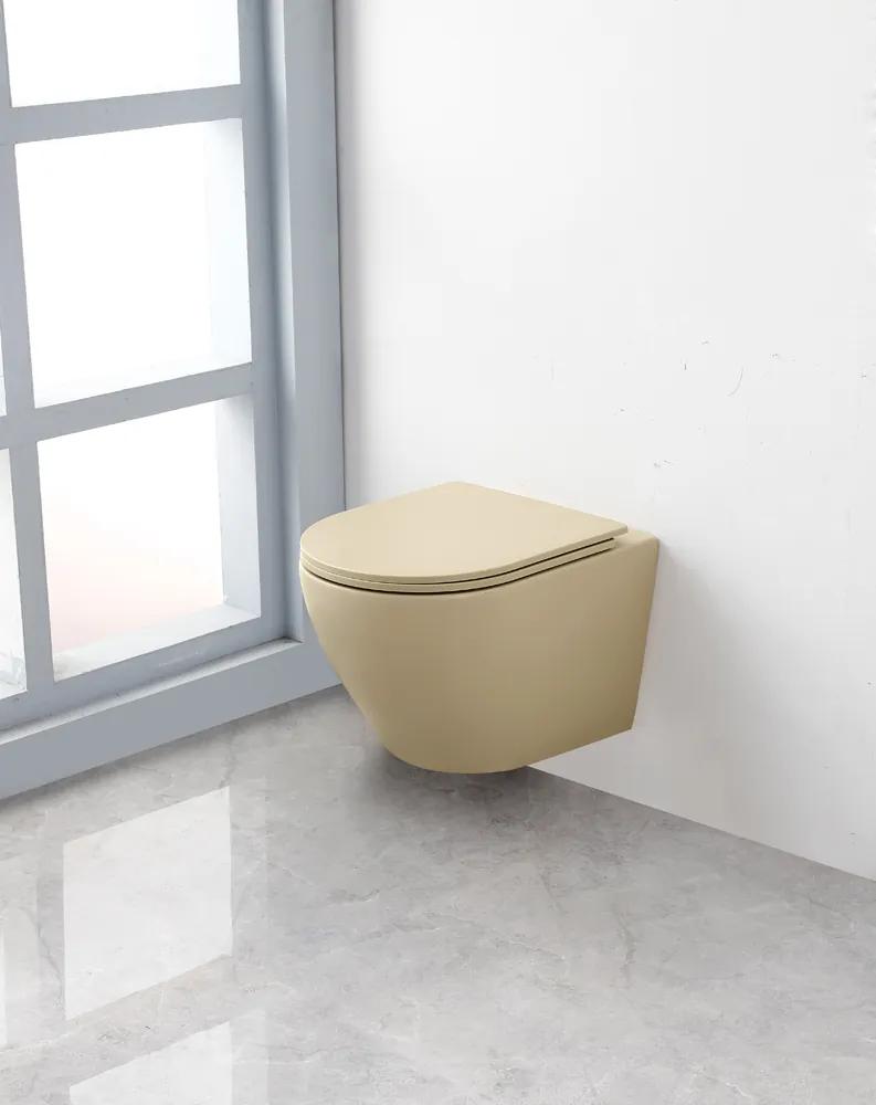 Saniclear Itsie licht ivoor toiletpot randloos met softclose zitting