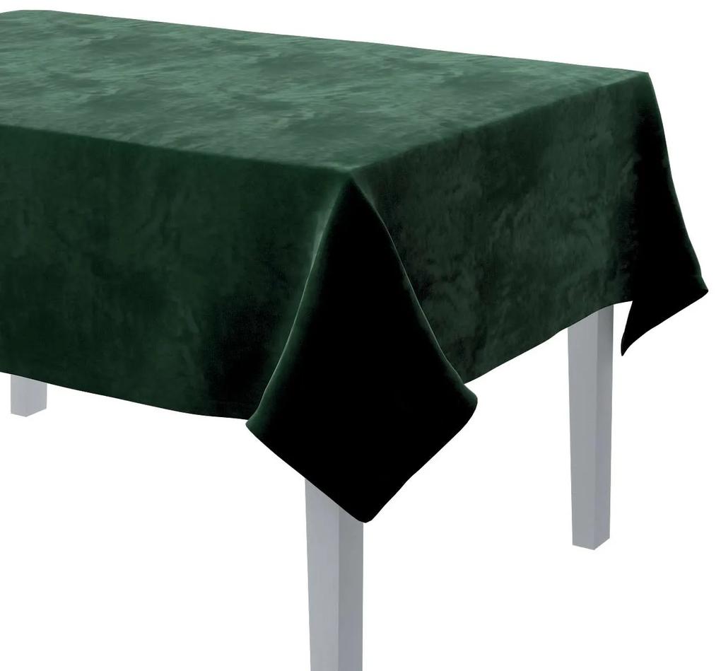 Dekoria Rechthoekig tafelkleed collectie Velvet groen 130 × 130 cm