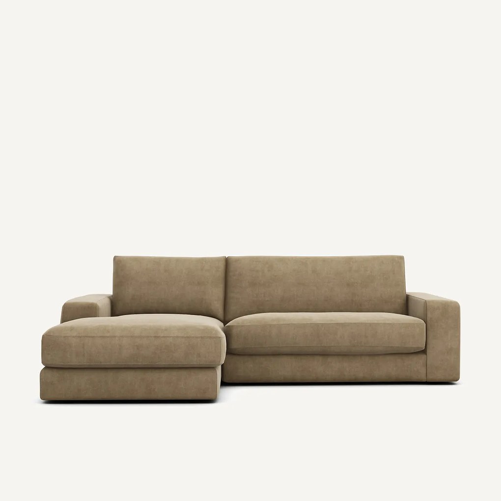 Stonewashed fluwelen hoekbank, SKANDER