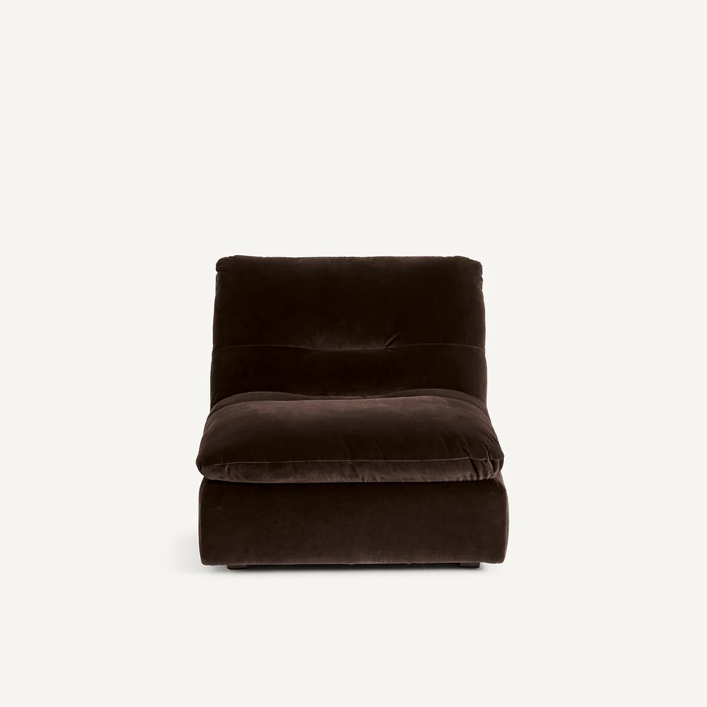 Modulaire fauteuil in fluweel, GIULIANO