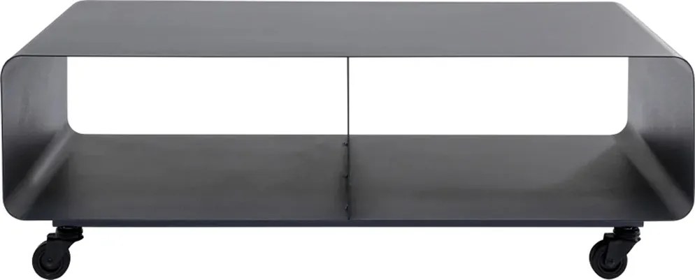 Verrijdbaar Tv-meubel Donkergrijs - 90x42x30cm.