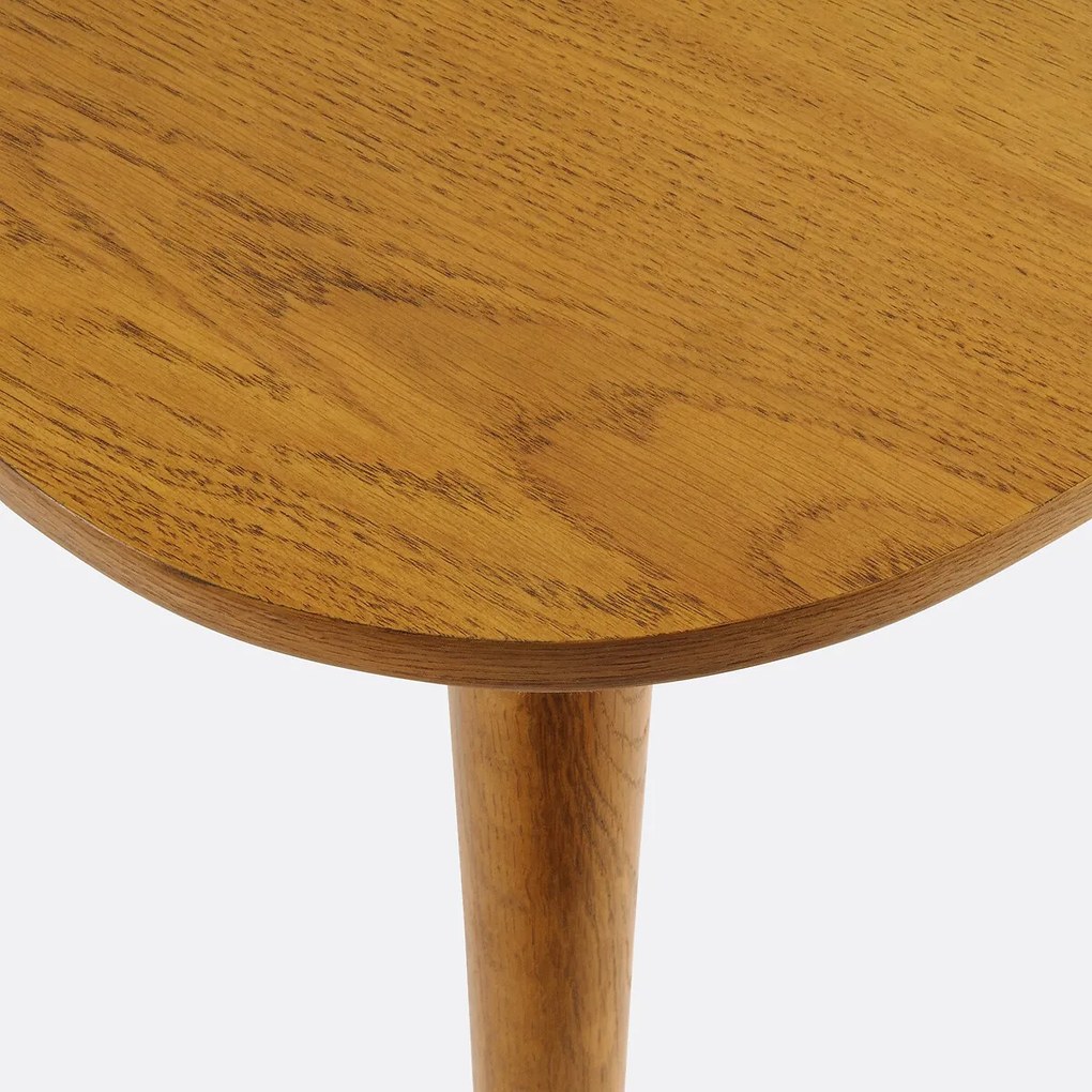 Tafel voor 3 personen in eik, Quilda