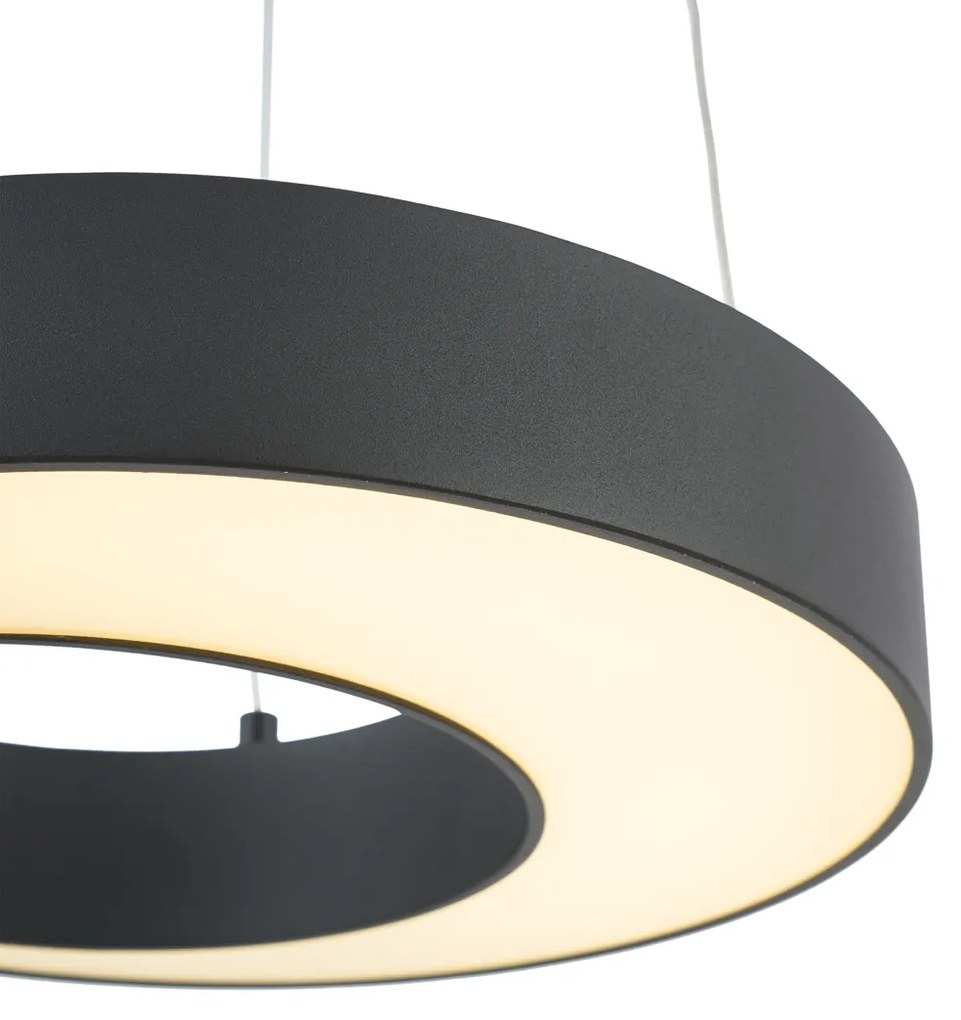 Moderne hanglamp zwart 35cm 3-staps dimbaar - Organici