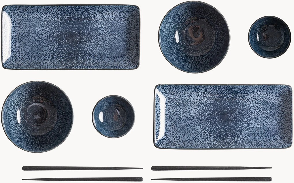 Sushi set Saussi van keramiek, 8-delig