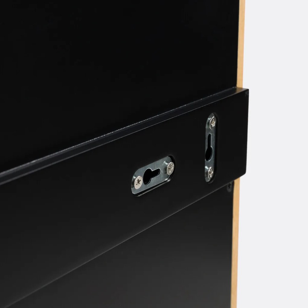 Spiegel met golvend frame, hoogte 91 cm, Lia