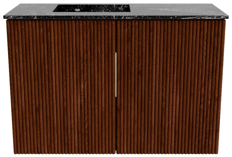 Mondiaz Joya DLux 60cm toiletmeubel ruby met wastafel faye links 1 kraangat lava