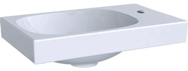 Geberit Acanto handwasbakje asymmetrisch 400 x 250 mm met kraangat rechts zonder overloop wit 500.635.01.2