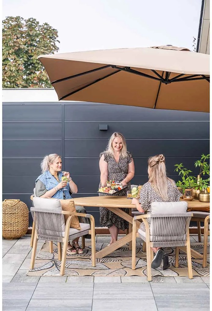 Garden Impressions Alora lounge dining stoel - grey sand