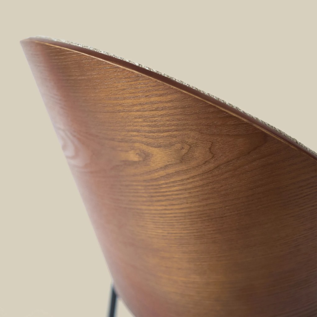 Hoge Barkruk Met Houten Rugleuning