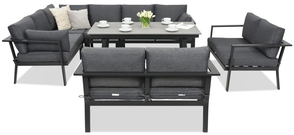 Sydney Comida 9 Garden Point aluminium tuinmeubelen antraciet