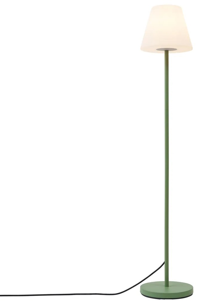 Buiten vloerlamp groen met witte kap IP65 - Virginia Modern E27 Buitenverlichting