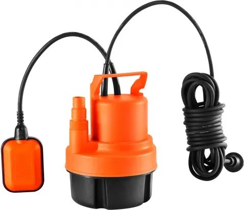 VEVOR Waterpomp, 320W, 6000L/u hoge doorstroming, 7m opvoerhoogte, dompelpomp, draagbare multifunctionele pomp met 3m netsnoer voor het pompen van water uit zwembaden, vijvers en kelders