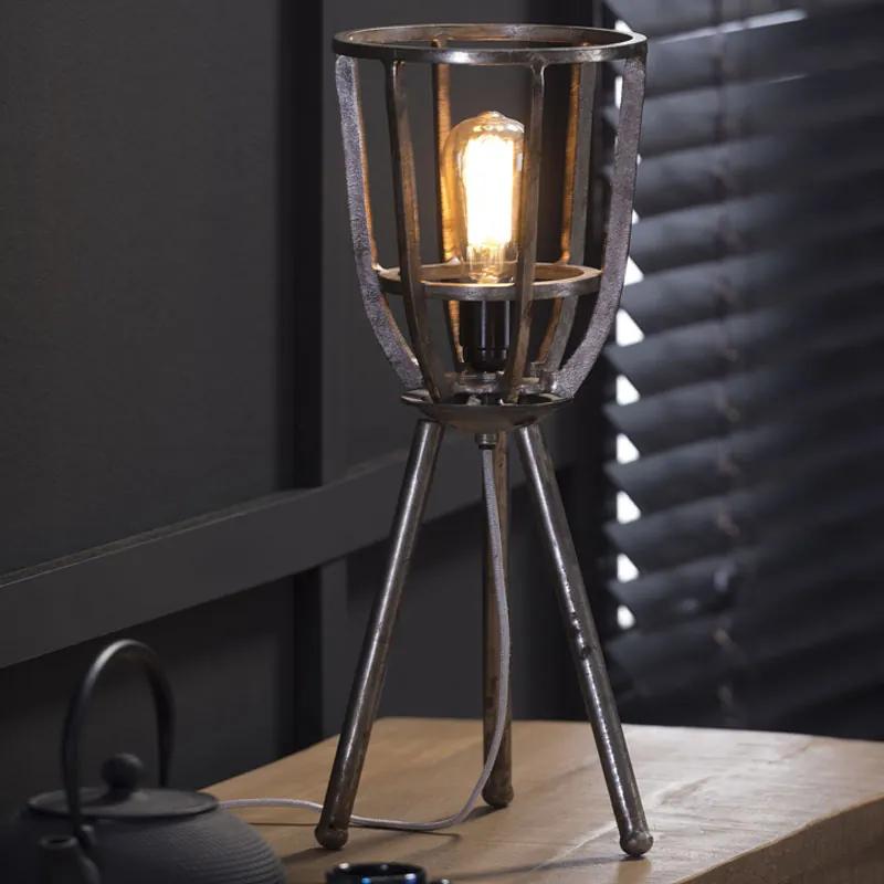 Vintage Tafellamp Op Driepoot