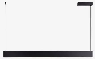 Led Lineaire Hanglamp 120 Cm Met Indirect Licht In Aluminium Maulenis Zwart - Sklum