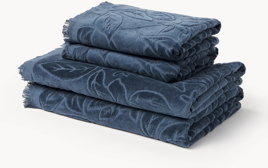 Fluwelen handdoekenset Rosaria, in verschillende setgroottes