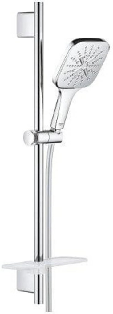 Grohe Rainshower Smartactive glijstangset 3 straalsoorten en zeepschaal 63cm chroom