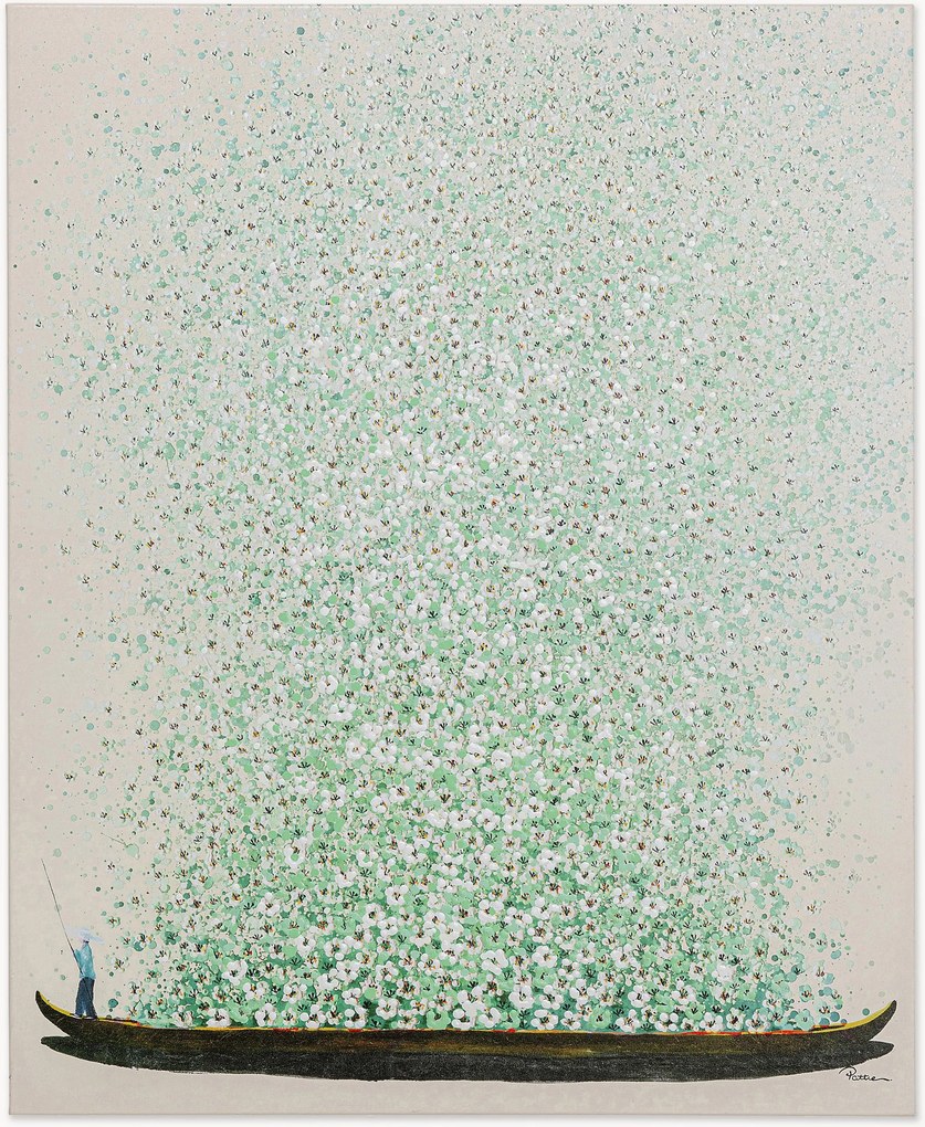 Canvas print Flower Boat