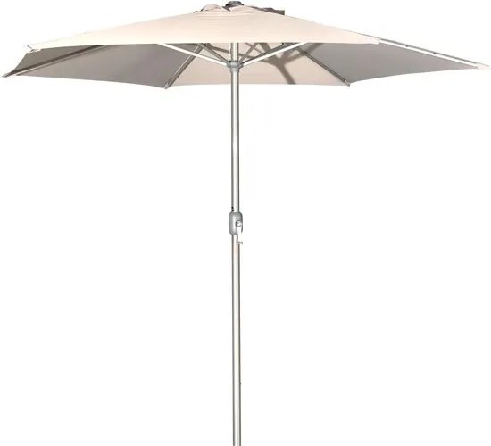 SORARA FLORENCE Parasol Grey Ã˜ 300 cm Round Sun Shading Garden Umbrella