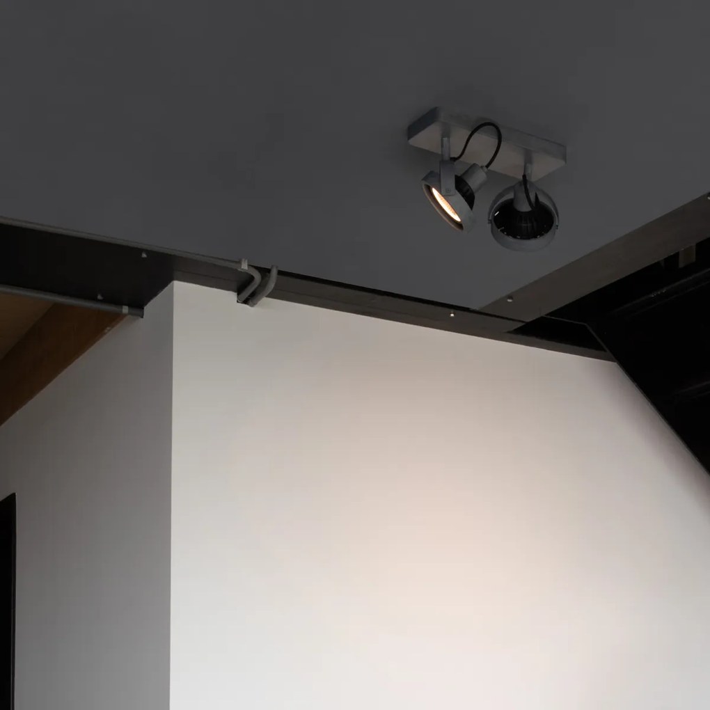 Zuiver Dice-2 DTW Dubbele LED Spot Grijs