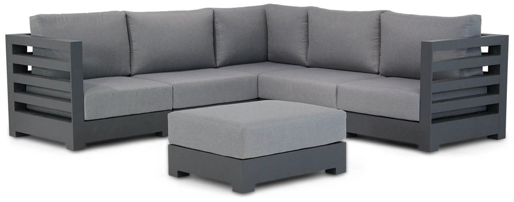 Hoek loungeset 5 personen Aluminium Grijs Santika Furniture Santika Phantom