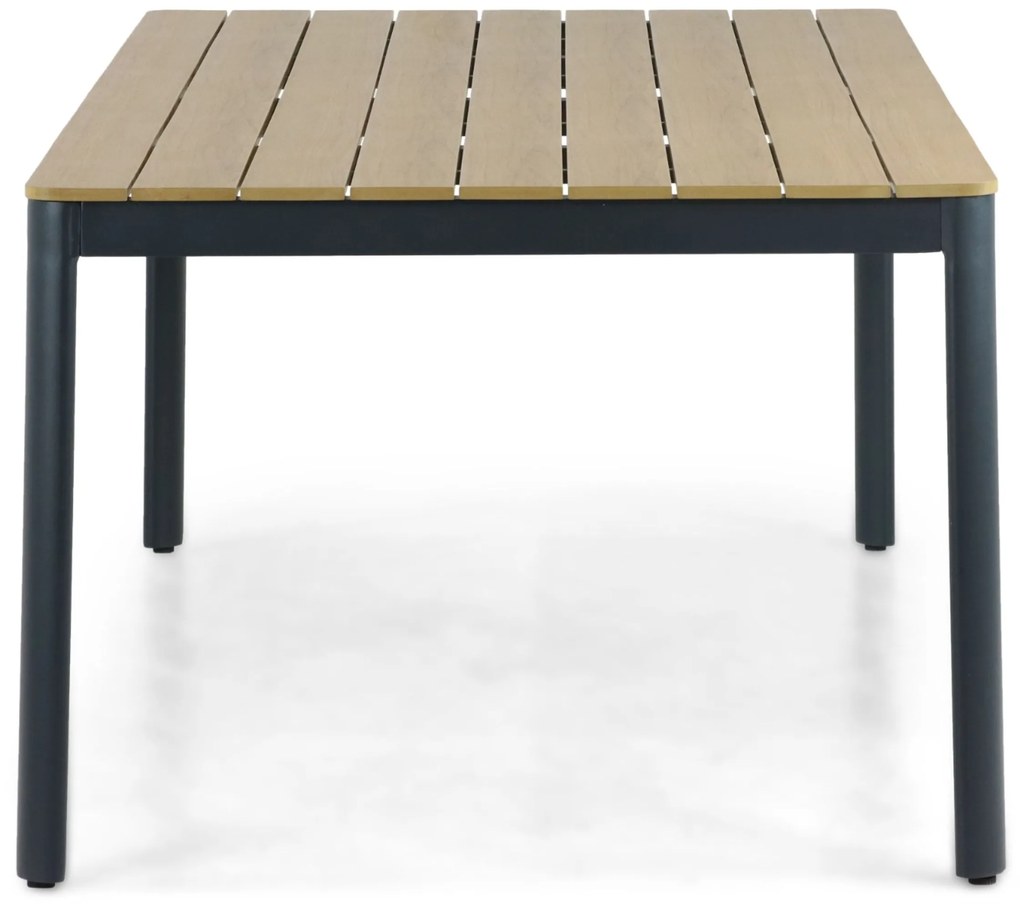 Dining Tuintafel rechthoekig 200 x 103 cm Aluminium Grijs Santika Mind