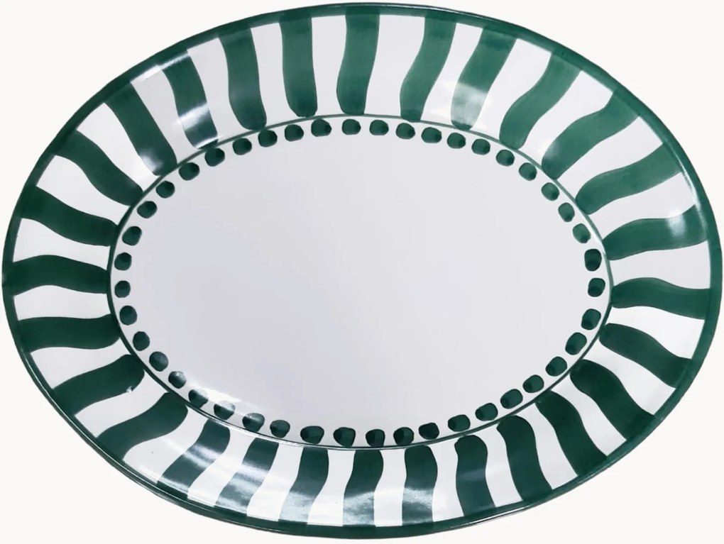 Handgemaakte serveerplateau Rayure Sole