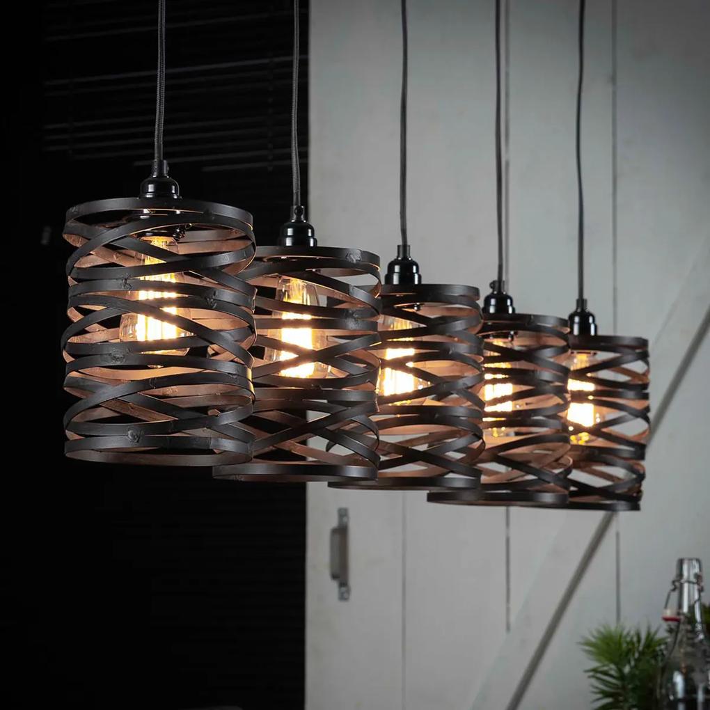 5-delige Metalen Hanglamp