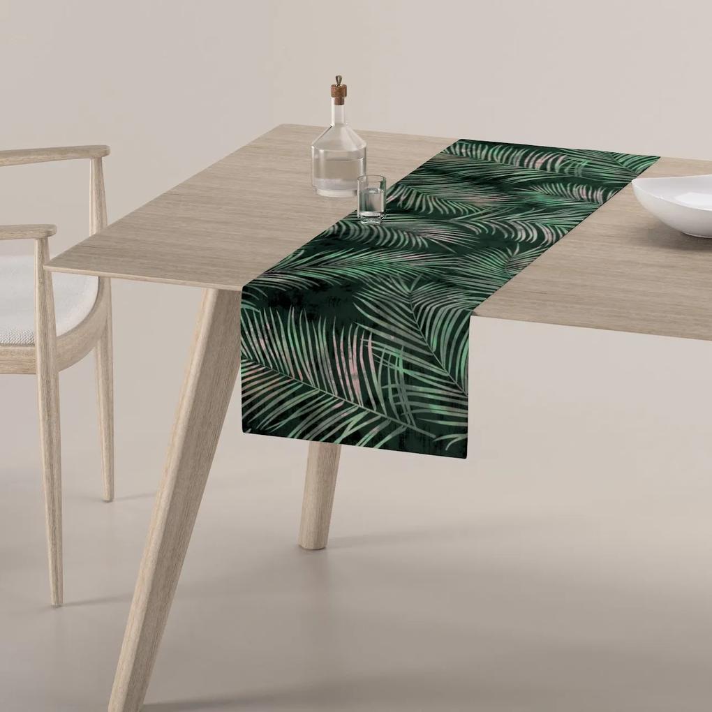 Dekoria Rechthoekige tafelloper, groen, 40 x 130 cm