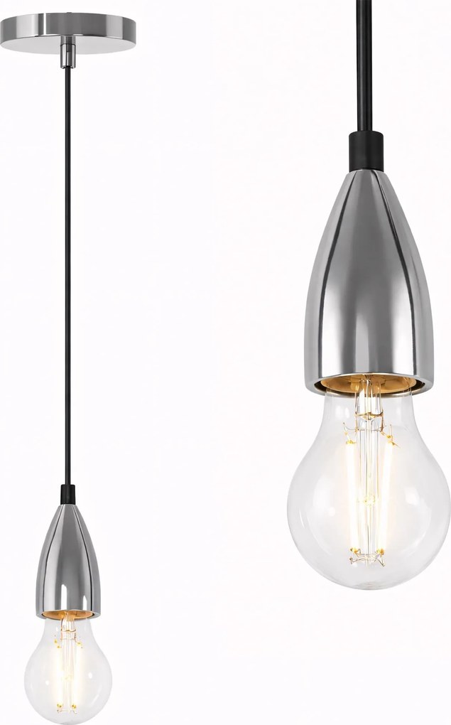 Plafondlamp Hanglamp Chroom APP358-1CP