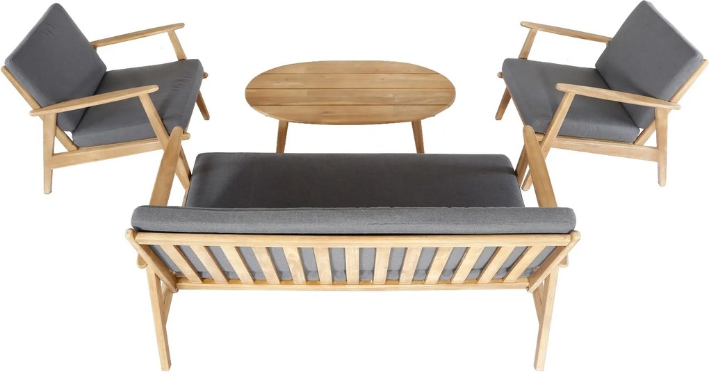 The Outsider Stoel-Bank Loungeset - Narvik - Acacia - Grijs - The Outsider