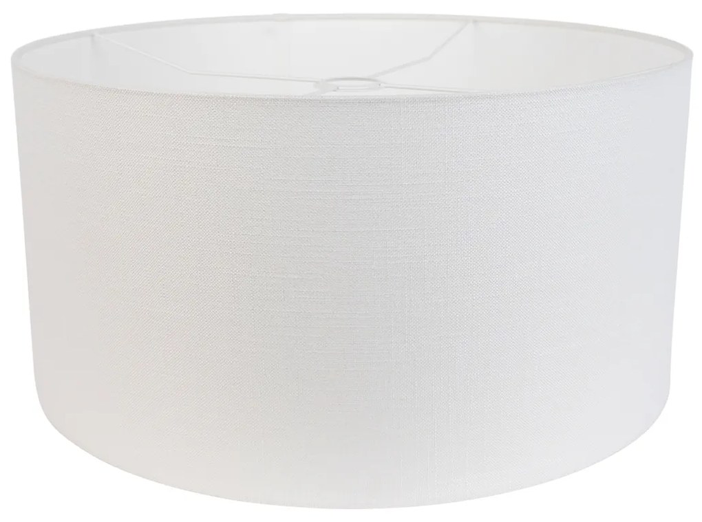 Stoffen lampenkap wit 50/50/25 Modern rond
