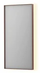 INK SP32 spiegel - 40x4x80cm rechthoek in stalen kader incl indir LED - verwarming - color changing - dimbaar en schakelaar - geborsteld koper 8410004