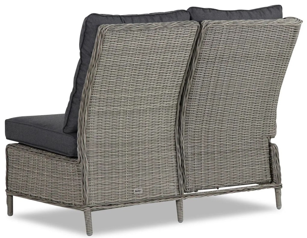 Hoek loungeset 5 personen Wicker Grijs  Garden Collections New Castle