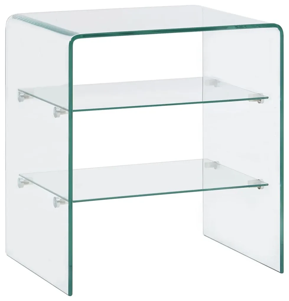 vidaXL Salontafel 50x40x56 cm gehard glas