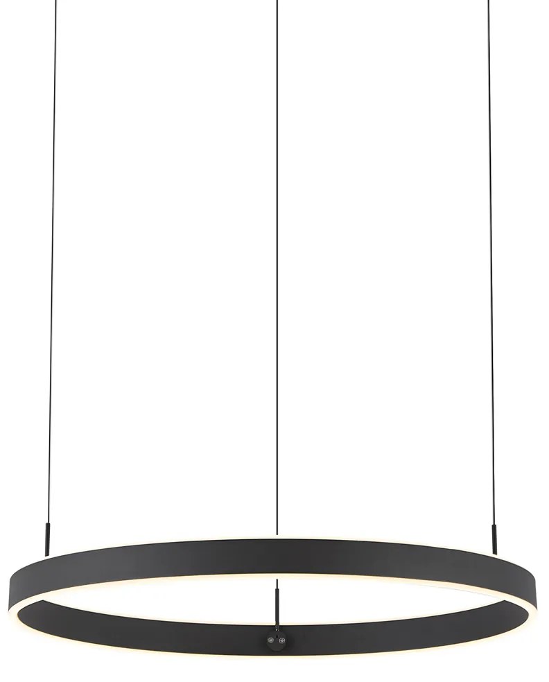Design hanglamp zwart 3-staps dimbaar easylift - Titmus