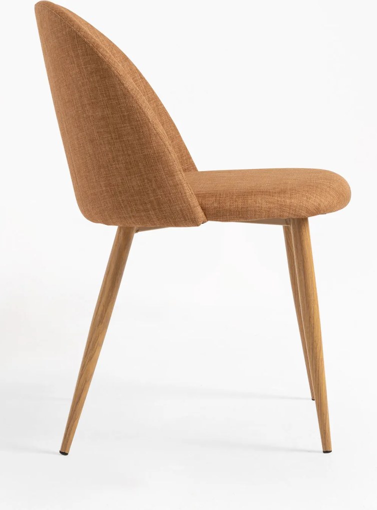 Pak 4 Vint Stoffen Stoelen