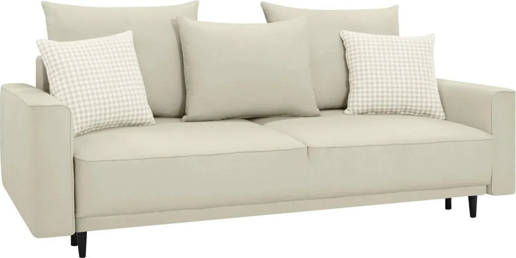 Slaapbank Boston 769, Aanwezig, Beige, 103x233x108cm, 94 kg, Poten: Hout