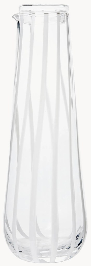 Mondgeblazen waterkaraf Stripe, 800 ml
