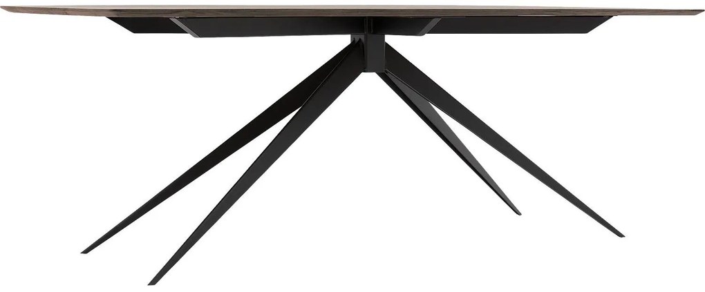 Goossens Excellent Eettafel Uniek, Semi rechthoekig 220 x 100 cm