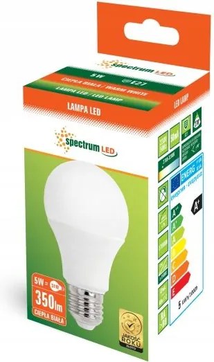 Warme LED lamp E-27 230V 5W 13271