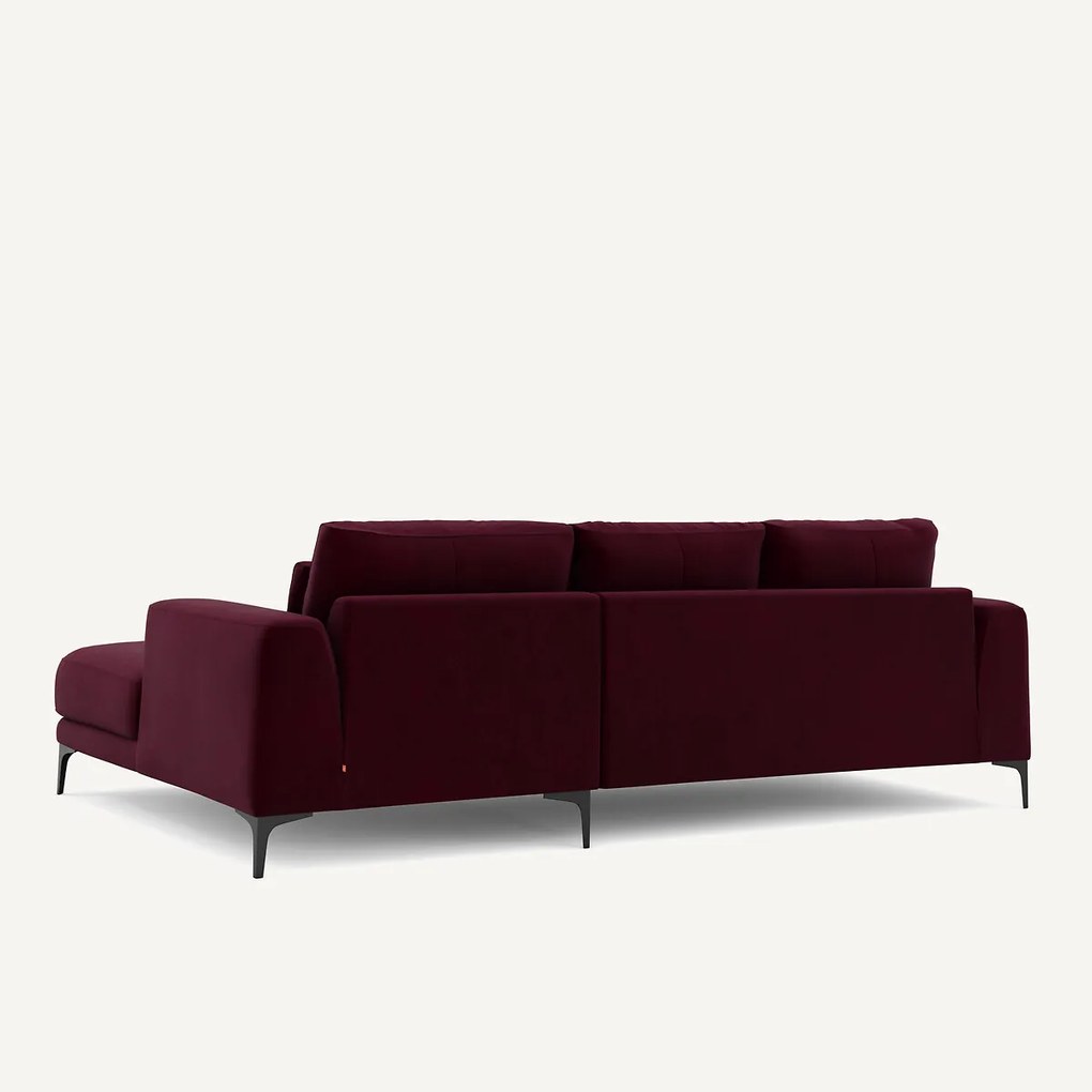 Linkse hoekbank fluweel, Marsile