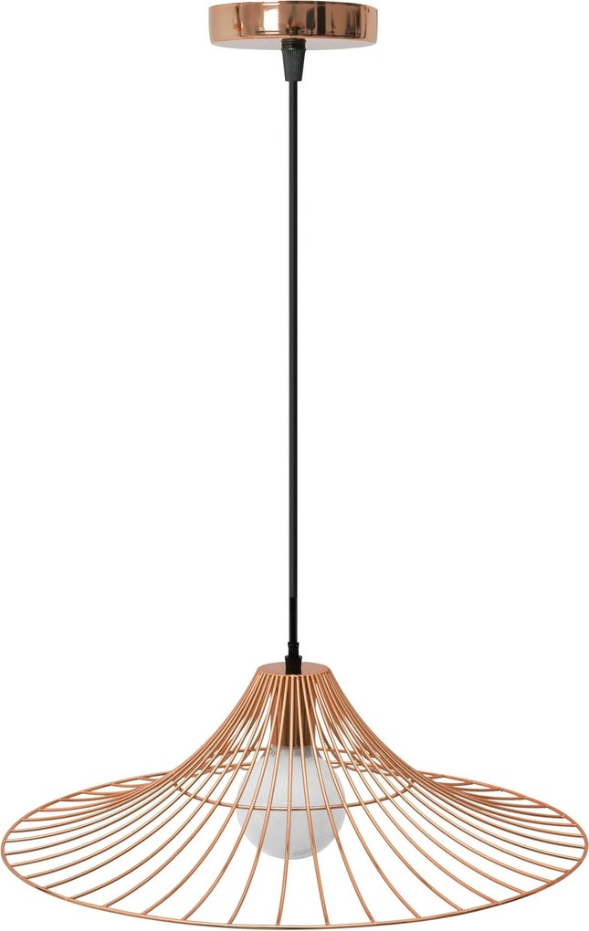 Plafondlamp Hangend Plat Rond Loft Roze Goud APP483-1CP