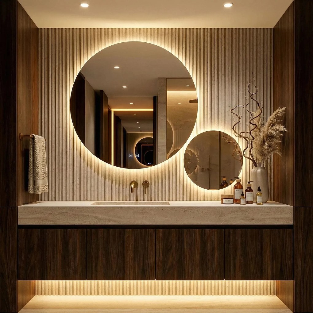 LED Spiegel R-9045 90cm + 45cm