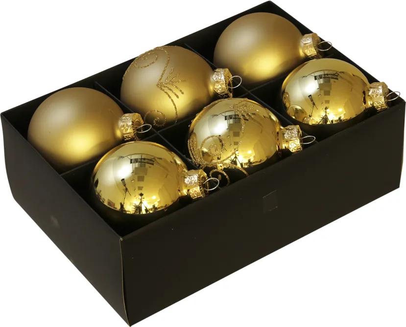 Luxe kerstballen set goud- 72 delig