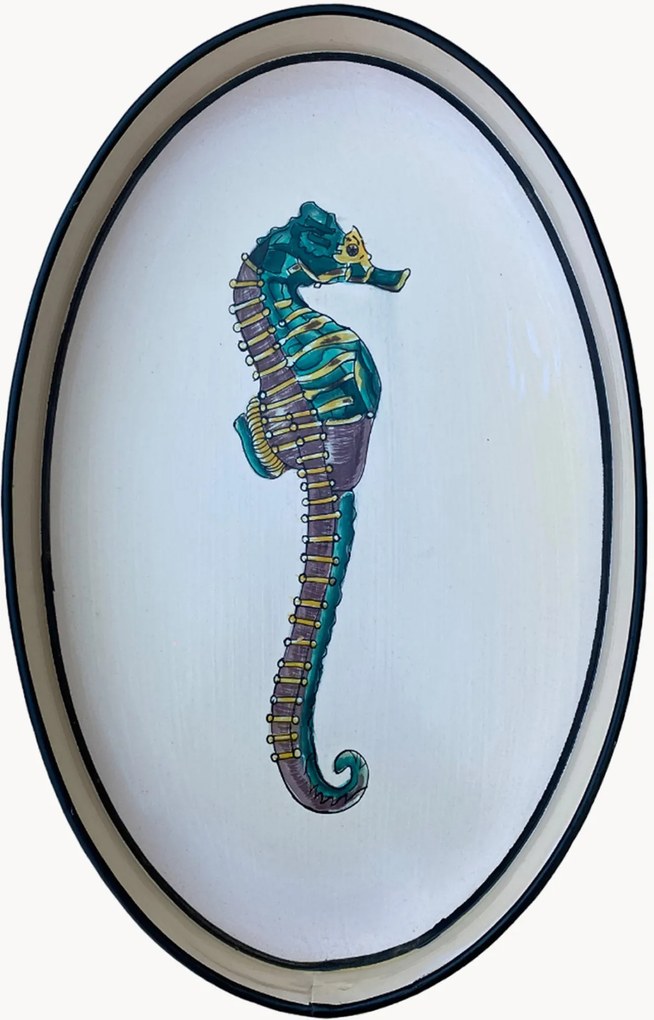 Handbeschilderd decoratief dienblad Fauna