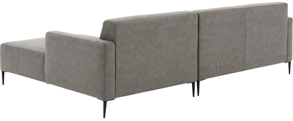 Goossens Key West grijs, micro leer, 2,5-zits, modern design