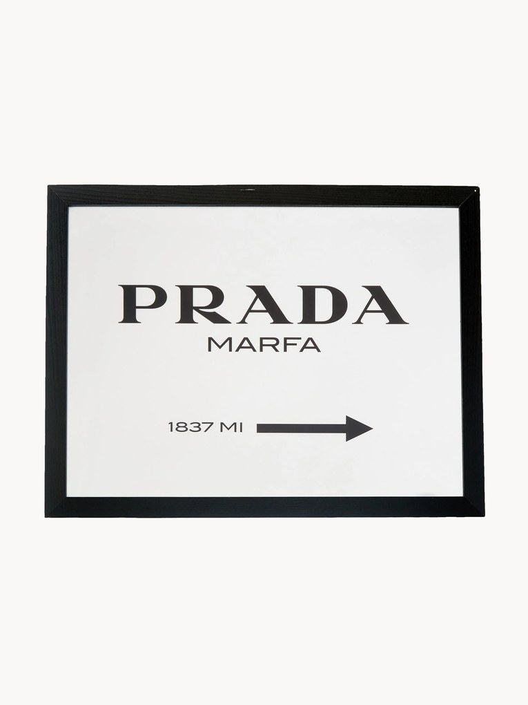 Ingelijste digitale print Prada Marfa