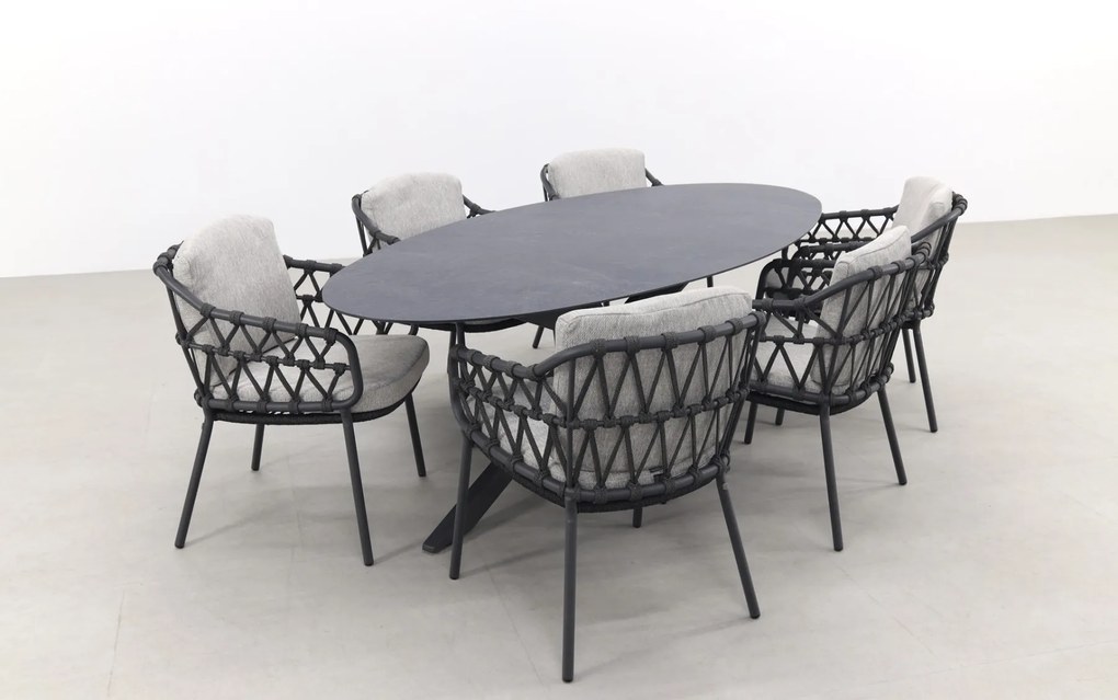 4SO Calpi/Privada 240x107 - Ovale tuinset - 7-delig