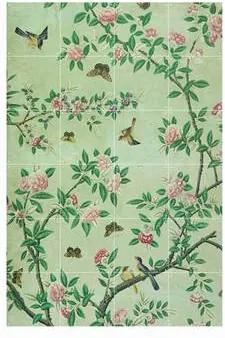 Panel of Chinese Wallpaper Wandsysteem 120 x 80 cm