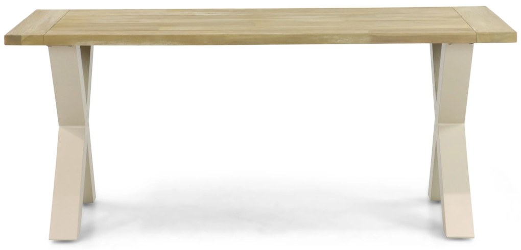 Dining Tuintafel  180 x 100 cm Aluminium/teak Taupe Cardiff